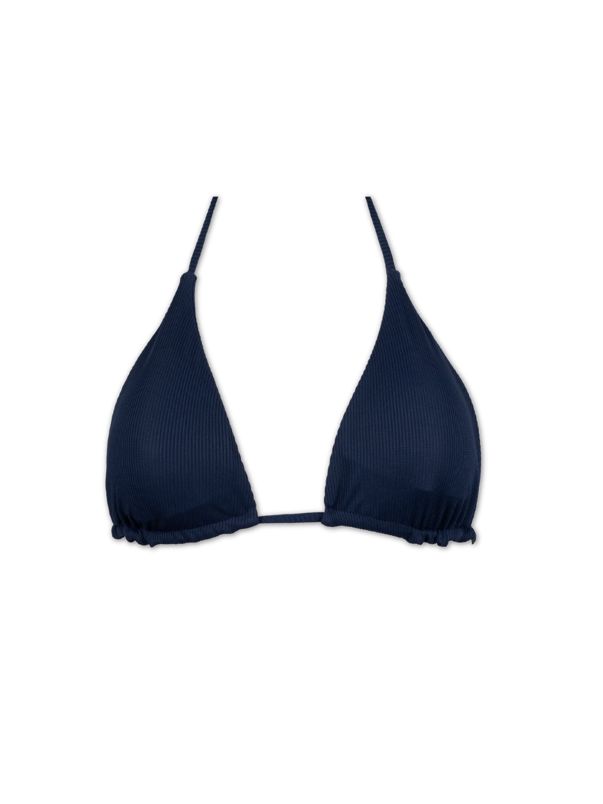 CARLY BIKINI TOP - Marine Ribbed