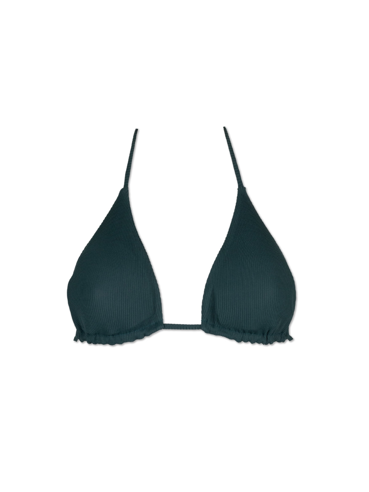 CARLY BIKINI TOP - Pine Ribbed