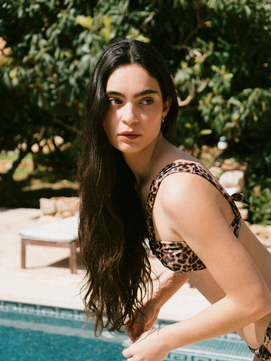 GAIA BIKINI TOP - Leopard