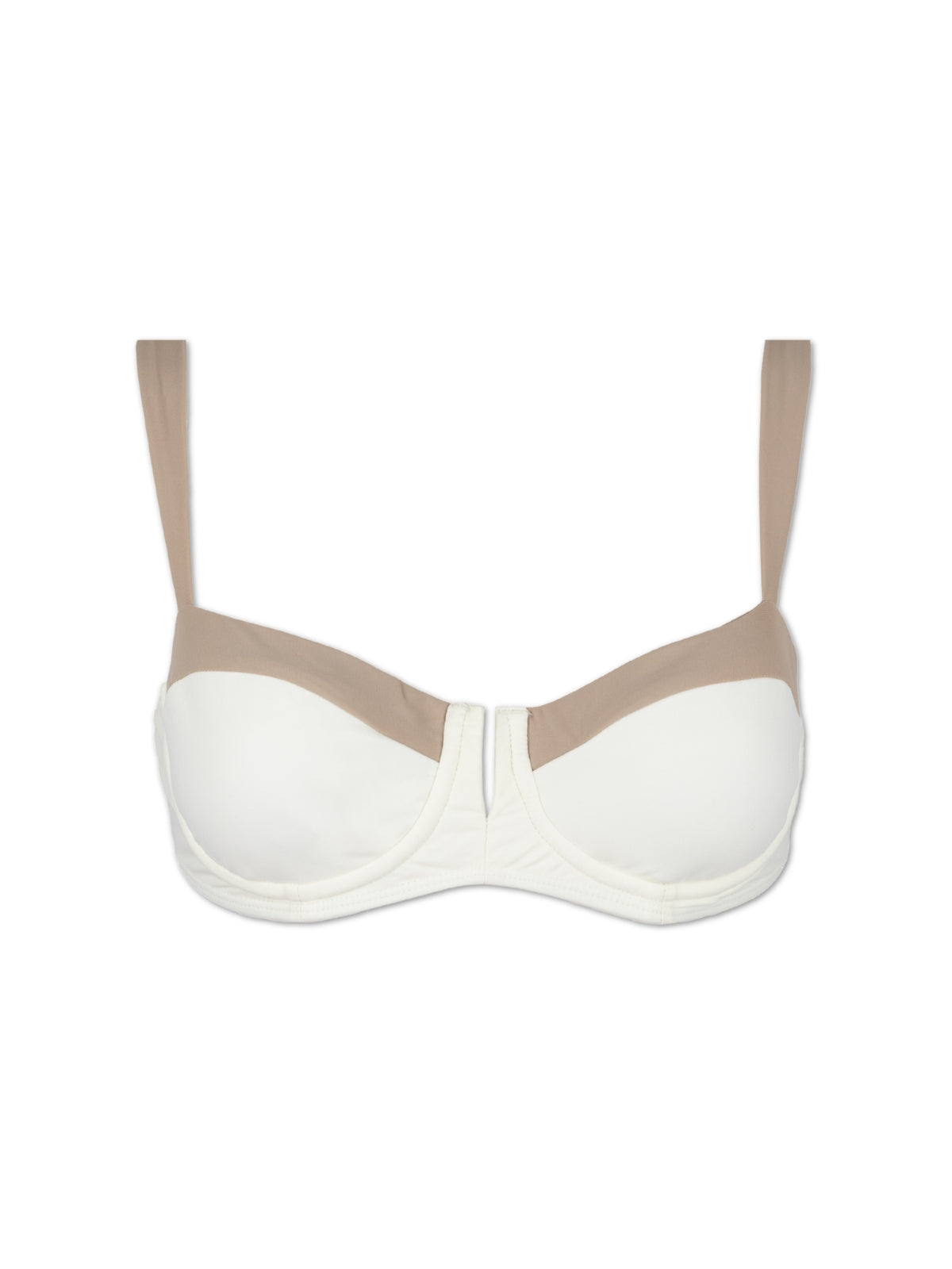SVEA BIKINI TOP - Ivory / Sand