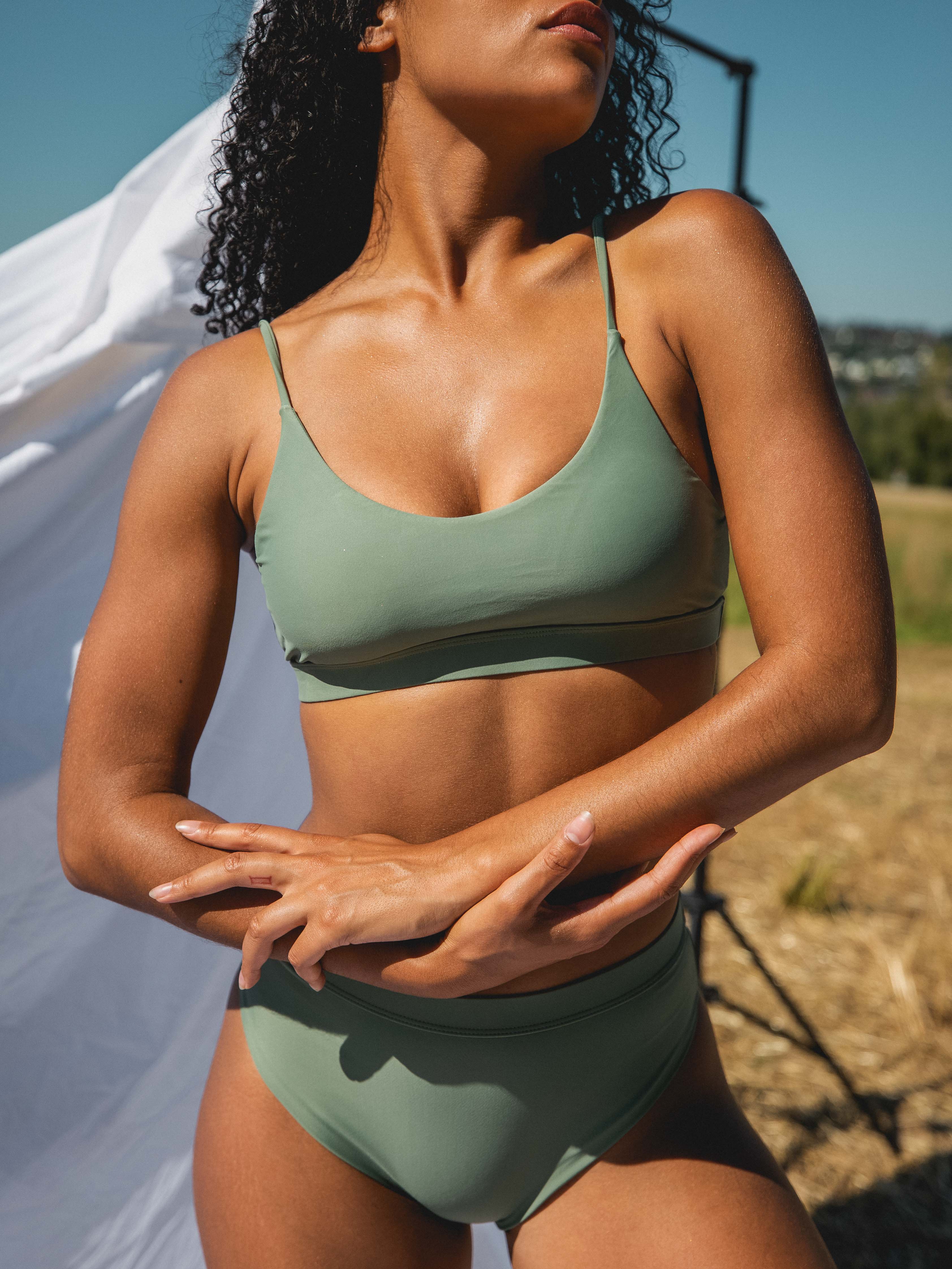 INES BIKINI TOP - Salvia