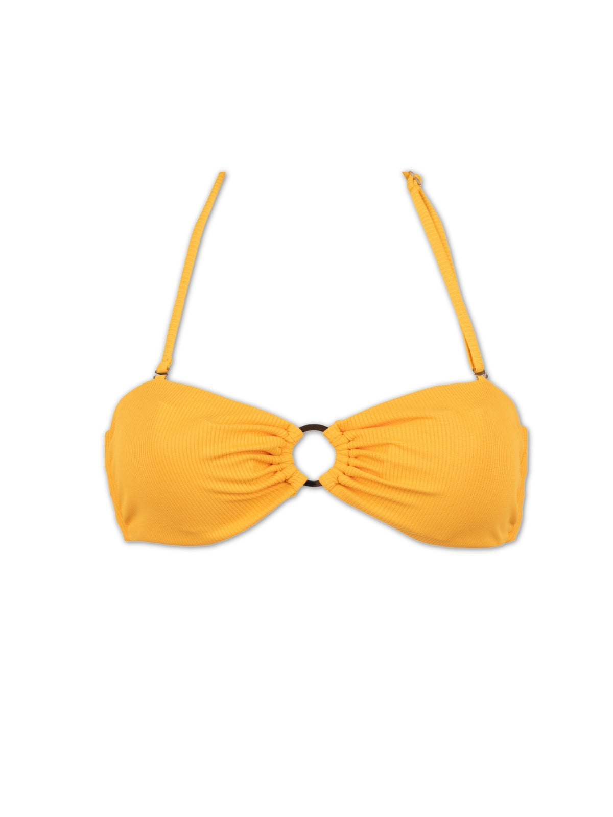 RENEE BIKINI TOP - Mango Ribbed