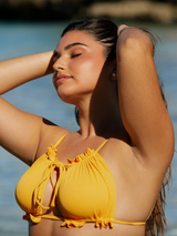 GABRIELLE BIKINI TOP - Mango Ribbed - palmarswimwear