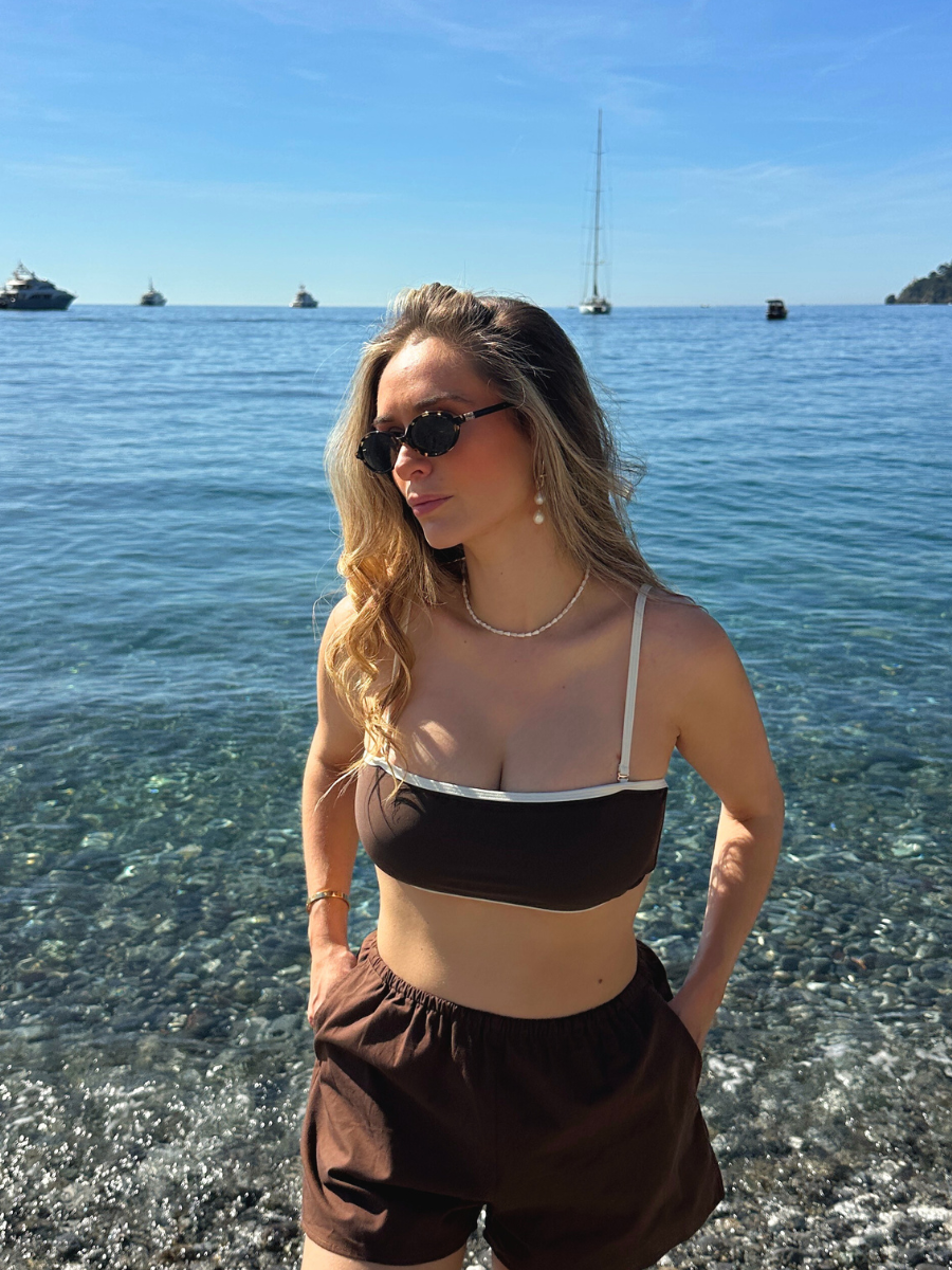 IVY BIKINI TOP - Espresso