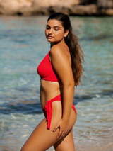 HELEN BIKINI TOP - Flame Ribbed