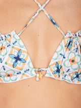 GABRIELLE BIKINI TOP - Porto Tiles -palmarswimwear