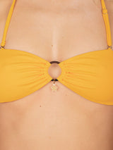 RENEE BIKINI TOP - Mango Ribbed