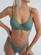 Bikini Set grün nachhaltig Bademode Palmar Swimwear