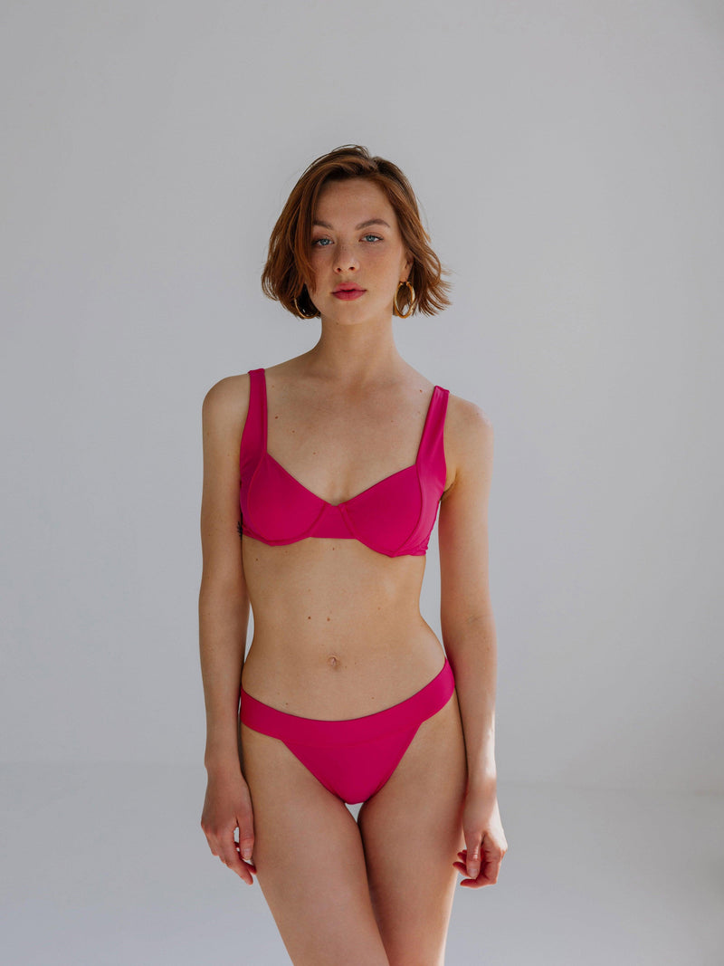 Bikini Set pink recycelter Stoff Palmar Swimwear