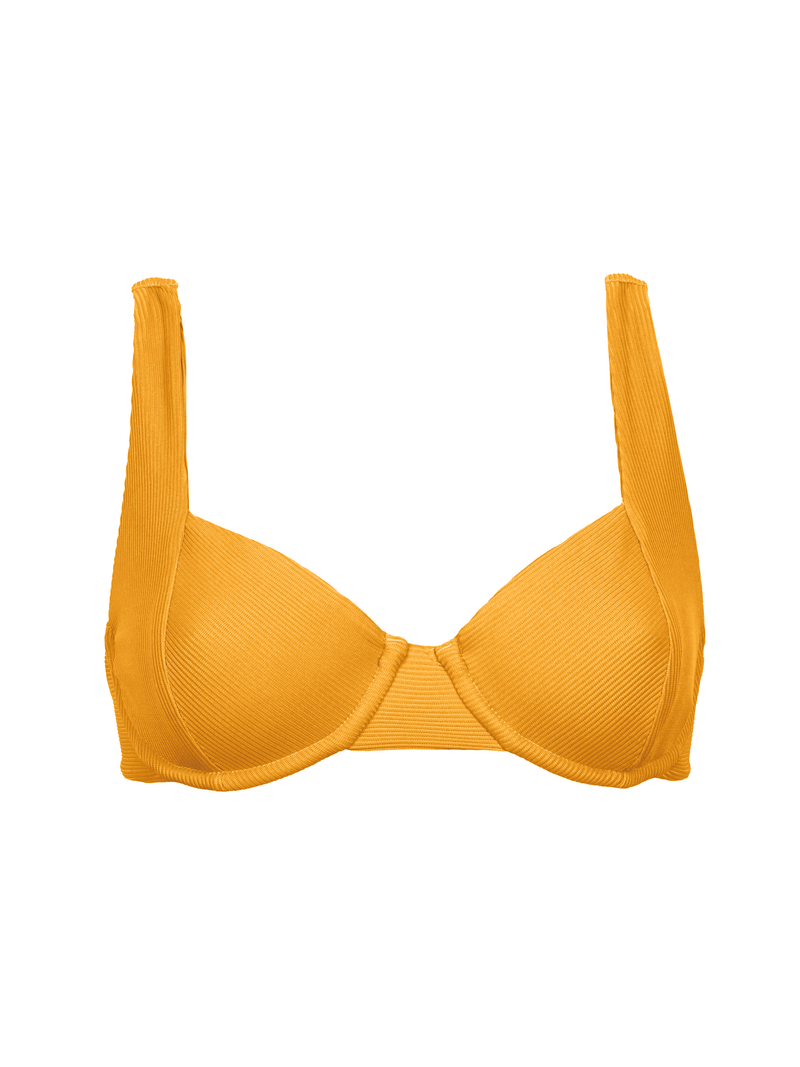 Produktbild Bikini Oberteil in gelb gerippt von Palmar