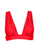 COLETTE BIKINI TOP - Flame Ribbed - palmarswimwear