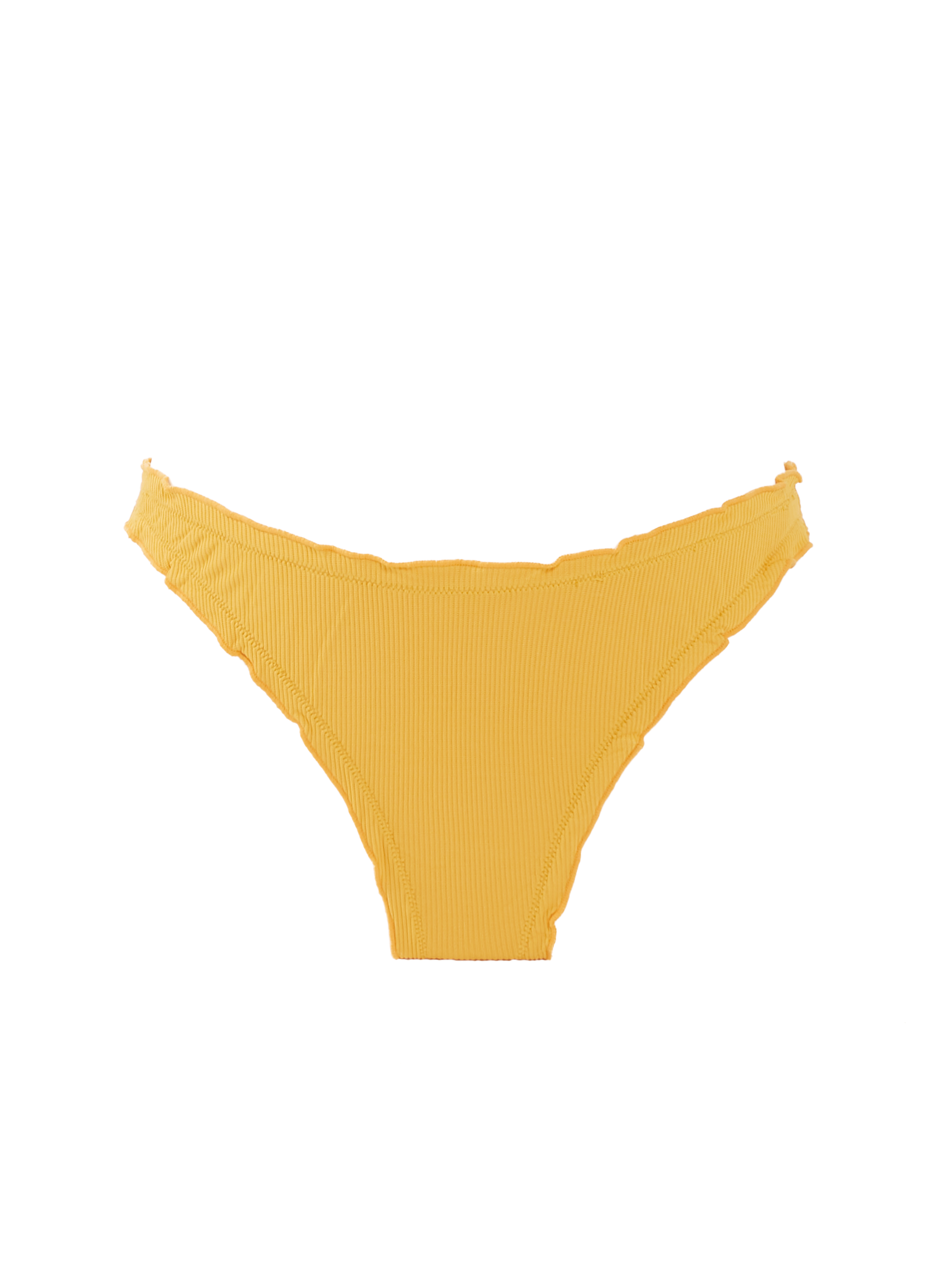 Produktbild Bikini Unterteil gelb gerippt Palmar Swimwear