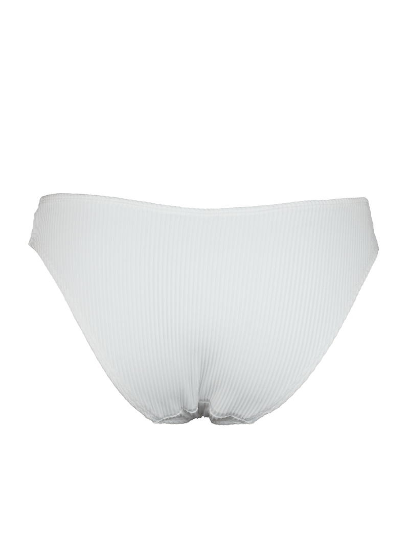 LAURE BOTTOM - White Ribbed