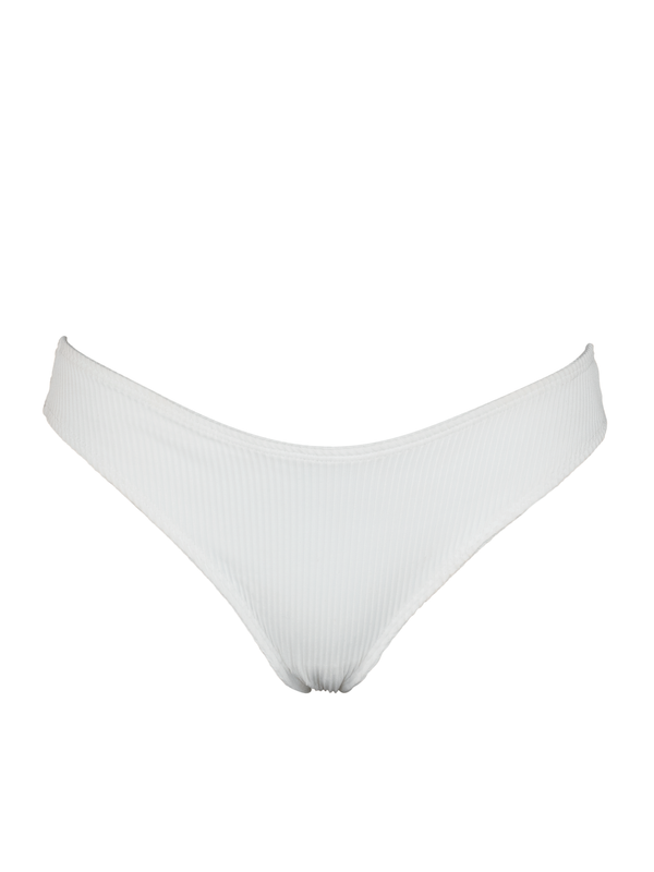 LAURE BOTTOM - White Ribbed